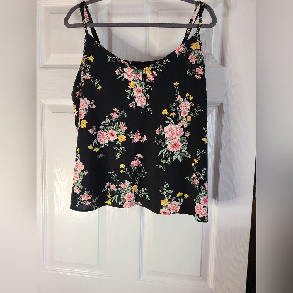 Old Navy Floral spaghetti strap top size XXL